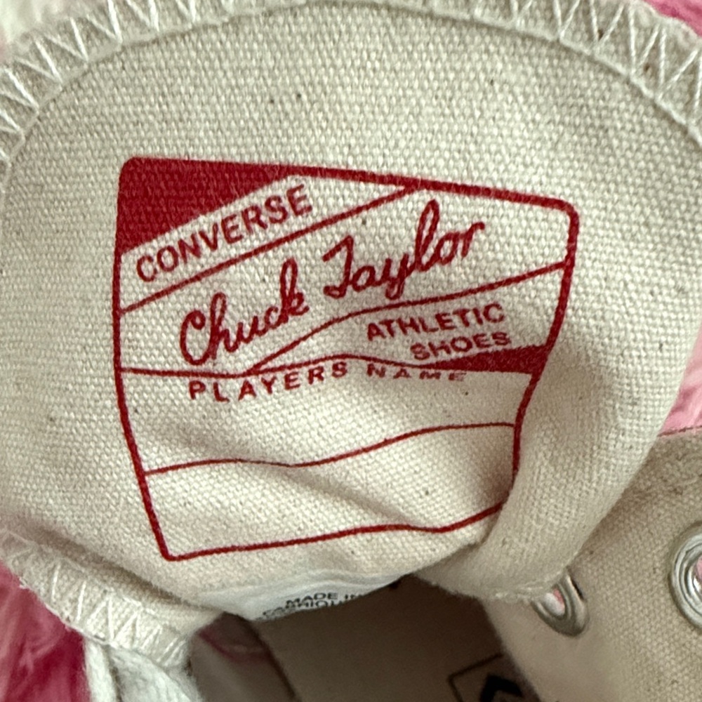 Chuck Taylor 70 Converse Pink Canvas High-Top Sneakers - Picture 5 of 8
